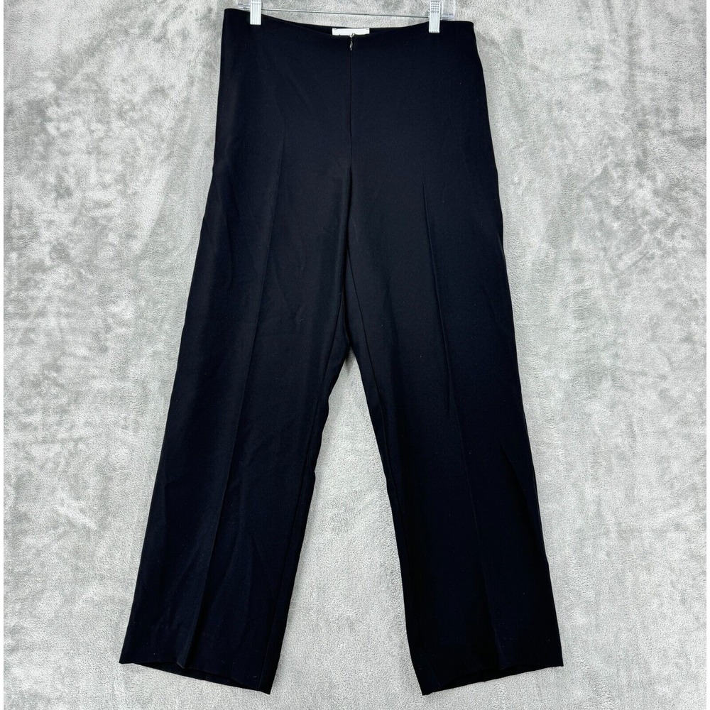 Joseph Ribkoff Pants Womens 12‎ Wide Leg Career Classic Minimalist Zip Front